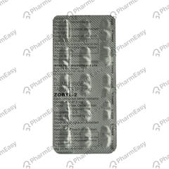 Zoryl 2 MG Tablet (10): Uses, Side Effects, Price & Dosage | PharmEasy
