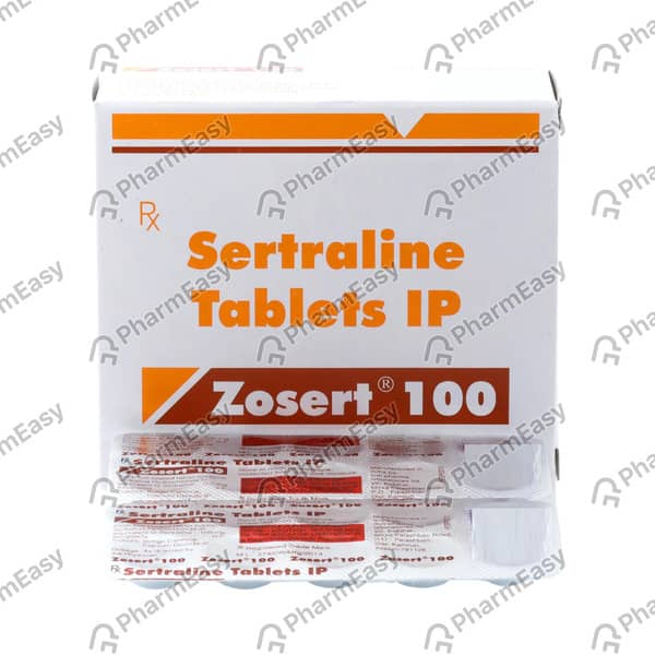 Zosert 100mg Strip Of 10 Tablets