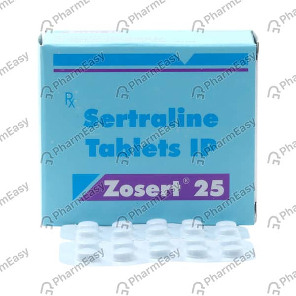 Zosert 25mg Strip Of 10 Tablets