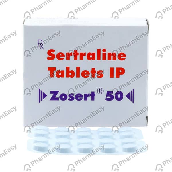 Zosert 50mg Strip Of 10 Tablets
