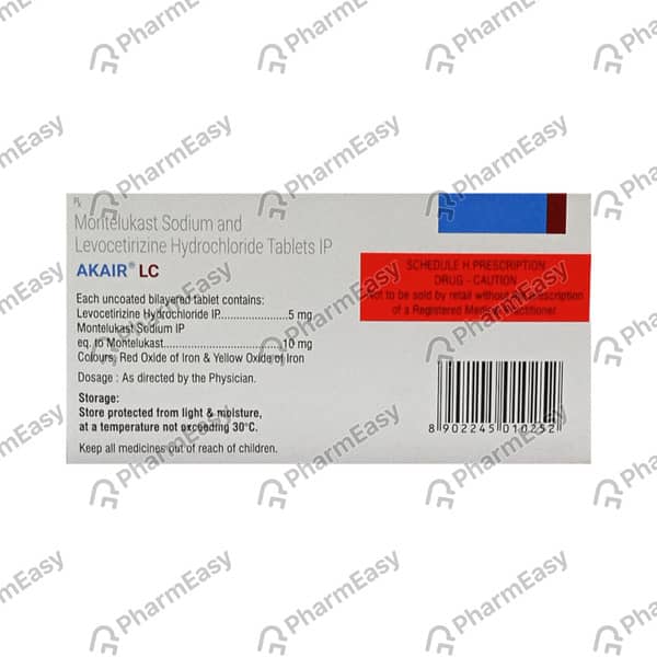 Akair Lc Strip Of 10 Tablets