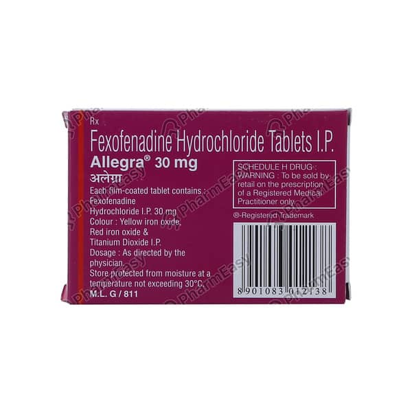 Allegra 30mg Tablet