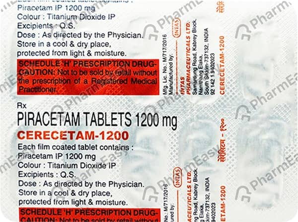 Cerecetam 1.2gm Strip Of 10 Tablets