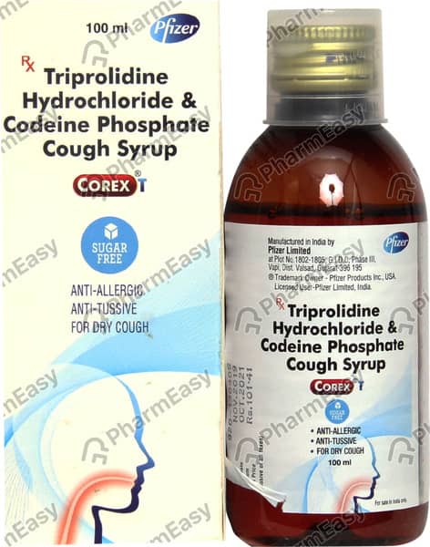 Corex T Cough Bottle Of 100ml Syrup
