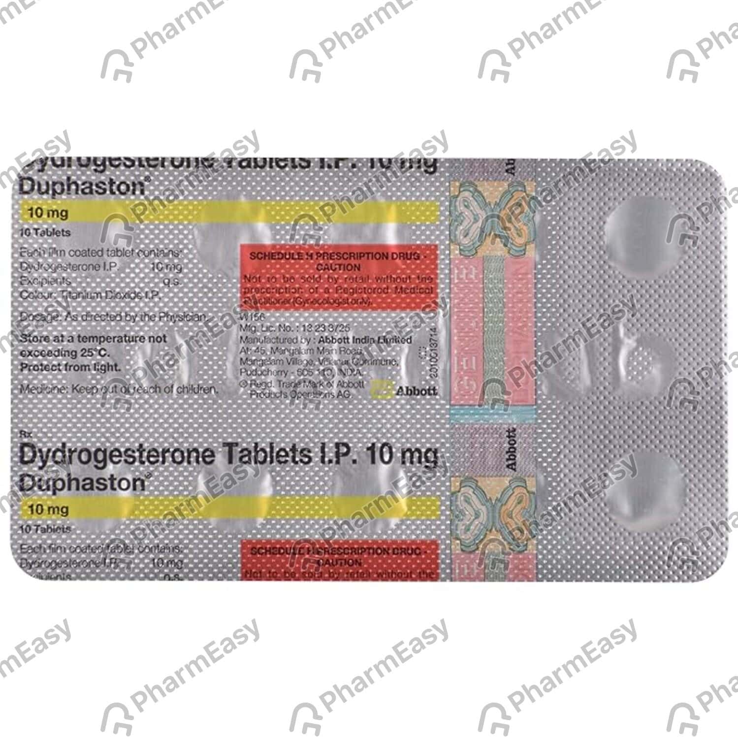 Duphaston 10 MG Tablet (10) Uses, Side Effects, Price & Dosage PharmEasy