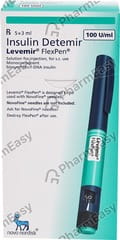 LEVEMIR FLEXPEN 100IU PRE FILLED PEN OF 3ML SOLUTION FOR INJECTION