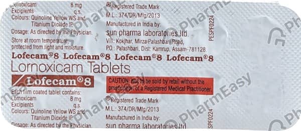 Lofecam 8mg Tablet