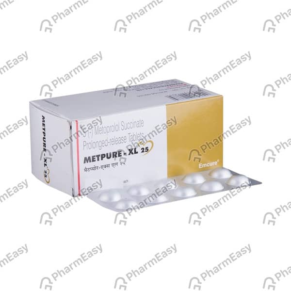 Metapro Xl 25Mg Strip Of 10 Tablets