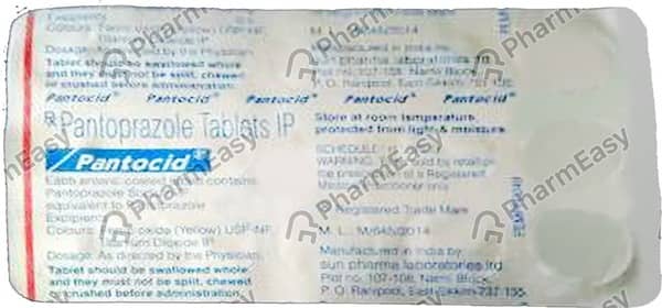 Pantocid Fast 40mg Strip Of 10 Tablets