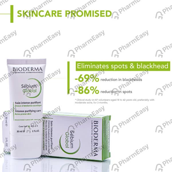 Bioderma Sebium Global Care For Acne-Prone Skin- Eliminates Spots Blackheads