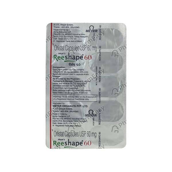 Reeshape 60mg Strip Of 10 Capsules