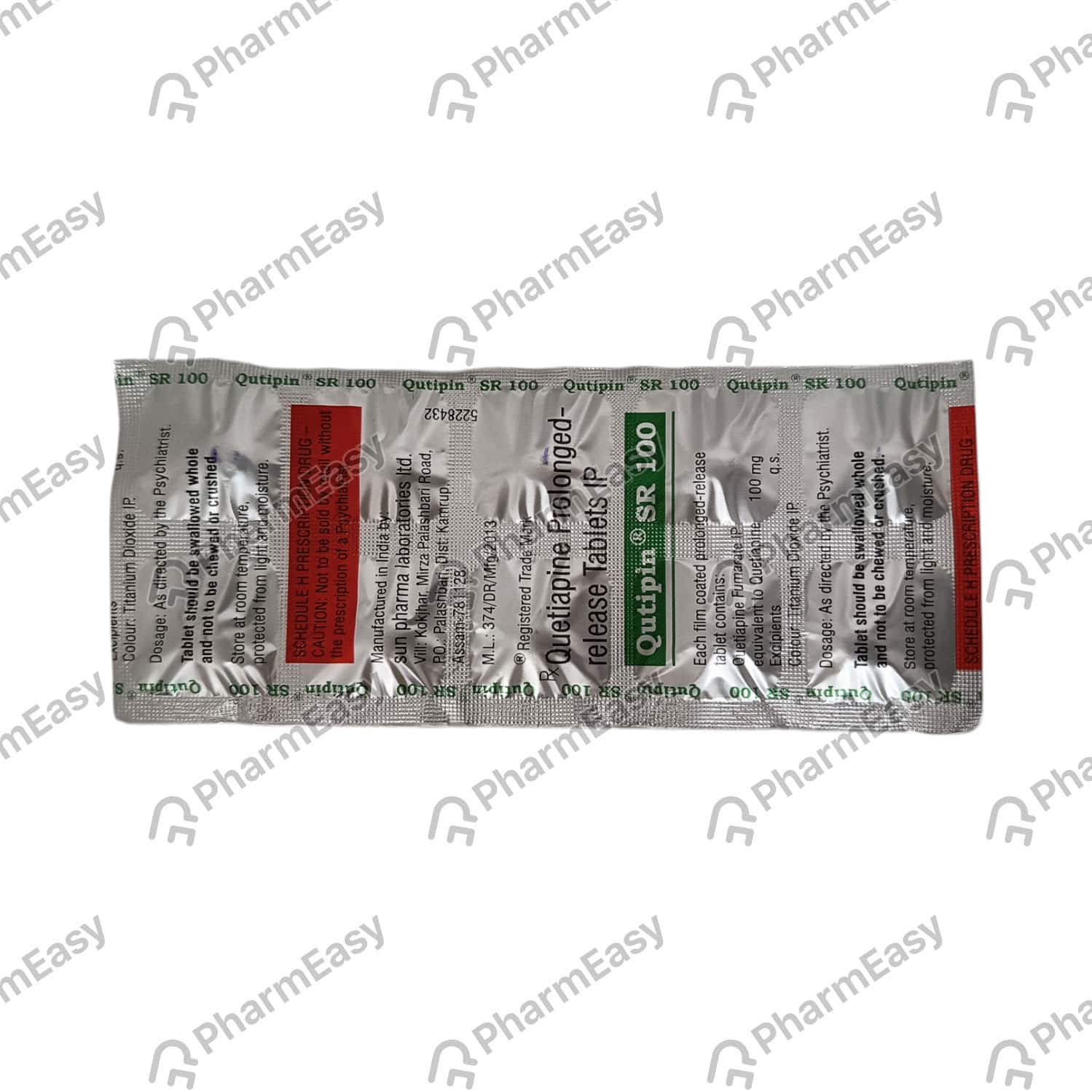 qutipin sr 100mg tablets