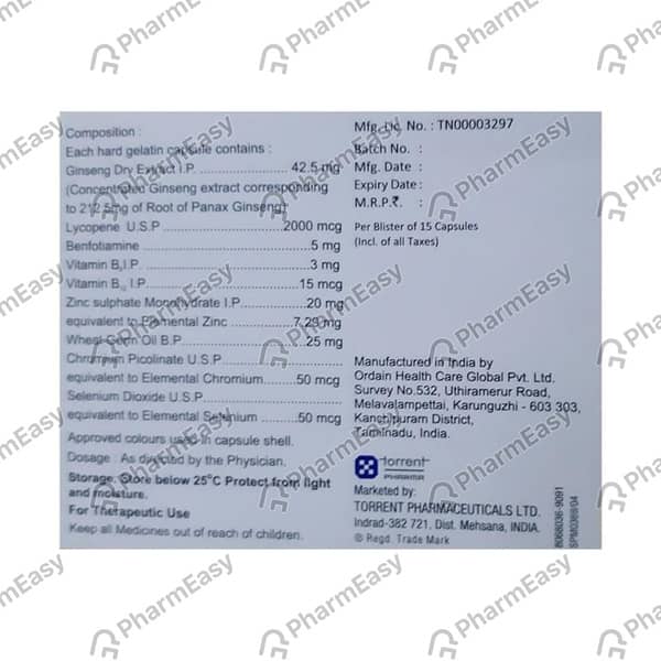 Trinergic L Strip Of 10 Capsules