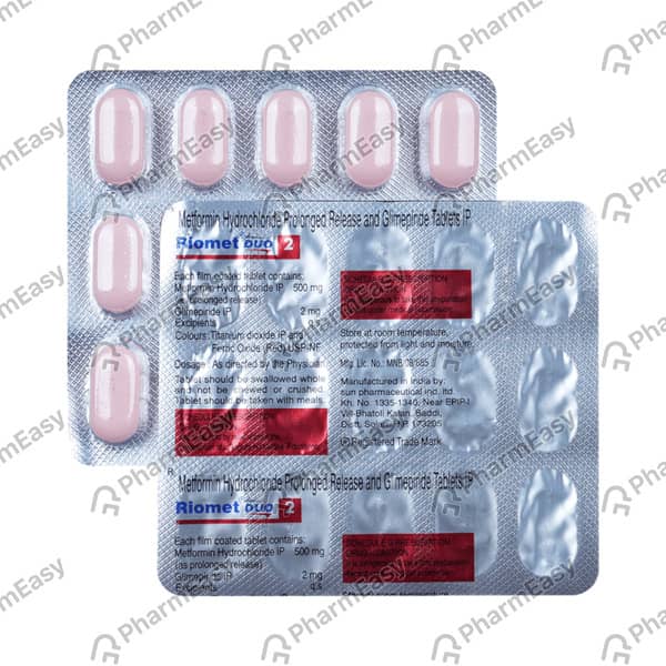 Riomet Duo 2Mg Strip Of 10 Tablets