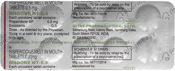 Risdone Mt 0.5mg Strip Of 10 Tablets