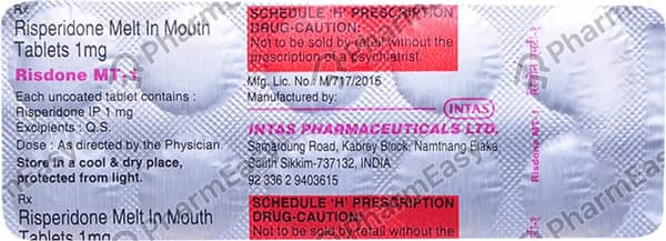 Risdone Mt 1mg Strip Of 10 Tablets