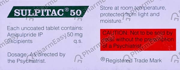 Sulpitac 50mg Strip Of 10 Tablets