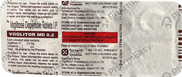 Voglitor Md 0.2mg Strip Of 10 Tablets