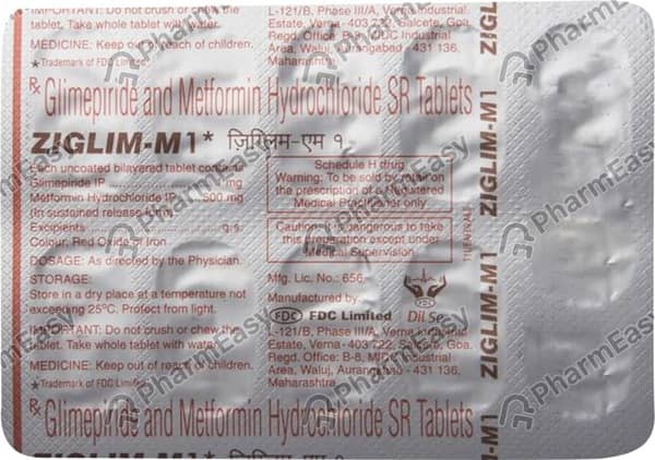 Ziglim M 1Mg Strip Of 10 Tablets