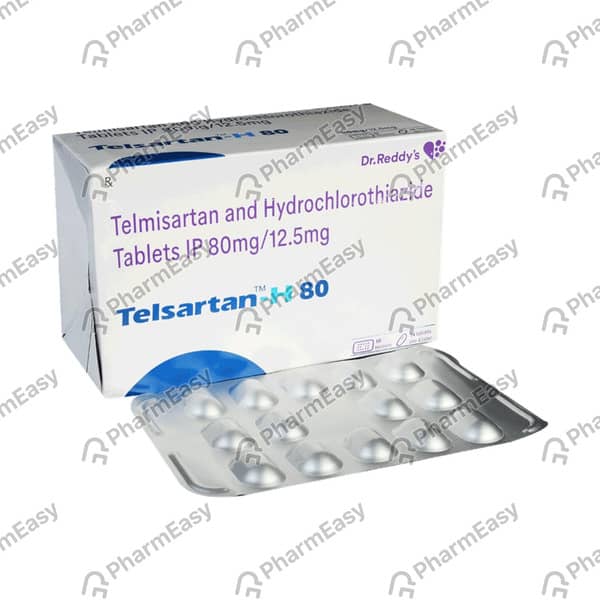 Telsartan H 80mg Strip Of 10 Tablets