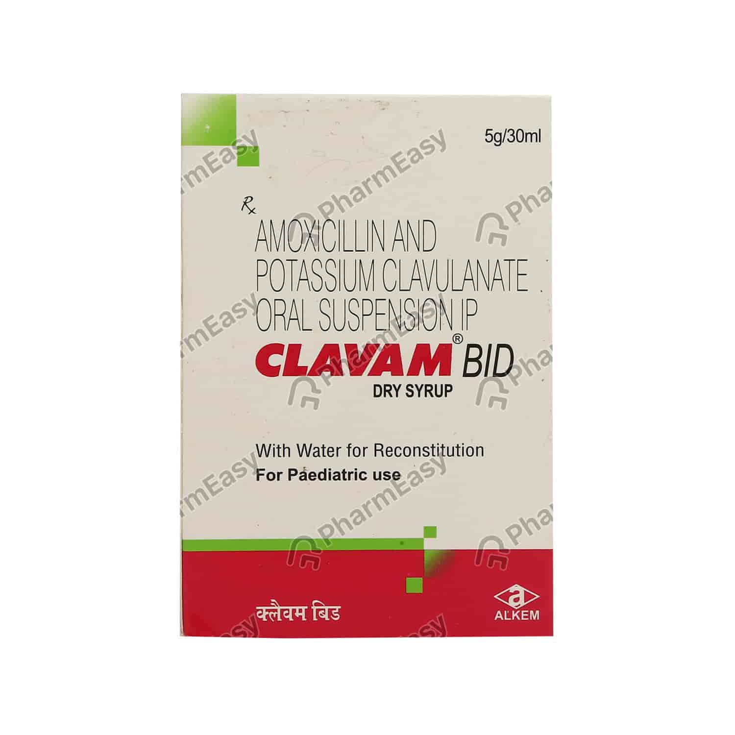 Clavam Bid Dry Syp - Uses, Side Effects, Dosage, Composition & Price ...