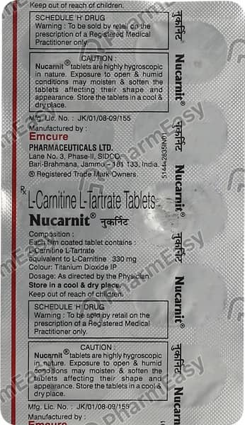 Nucarnit 330mg Strip Of 10 Tablets