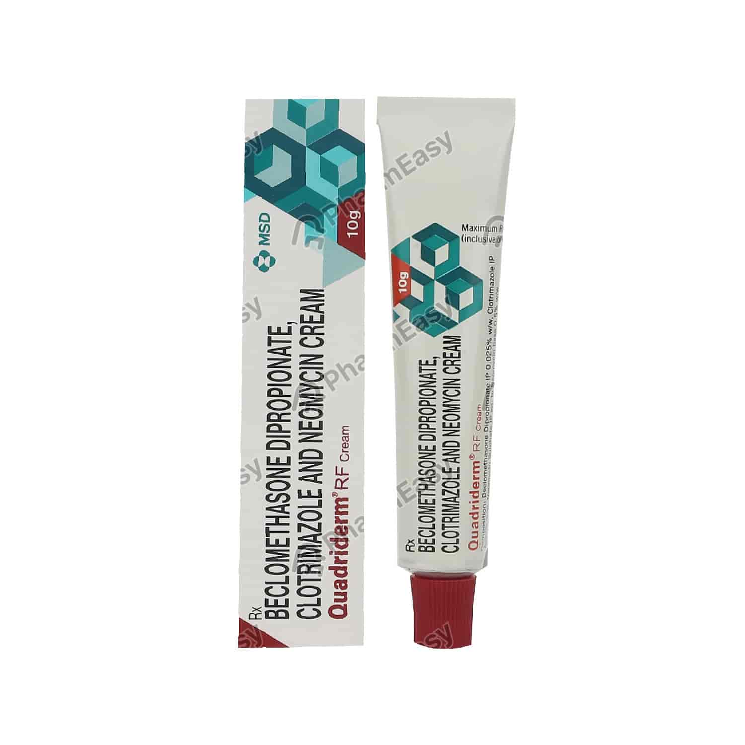 Quadriderm Rf Cream 10gm - Uses, Side Effects, Dosage, Composition