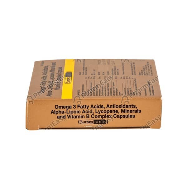 Surbex Gold Strip Of 10 Capsules