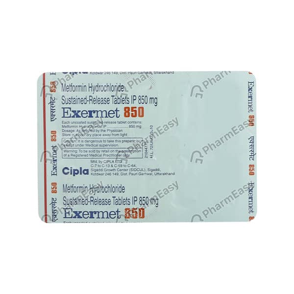 Exermet 850mg Tablet