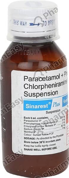 Sinarest Plus Bottle Of 60ml Suspension
