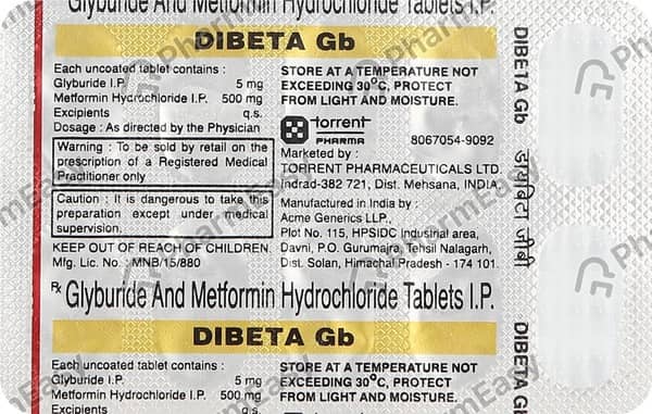 Dibeta Strip Of 10 Tablets
