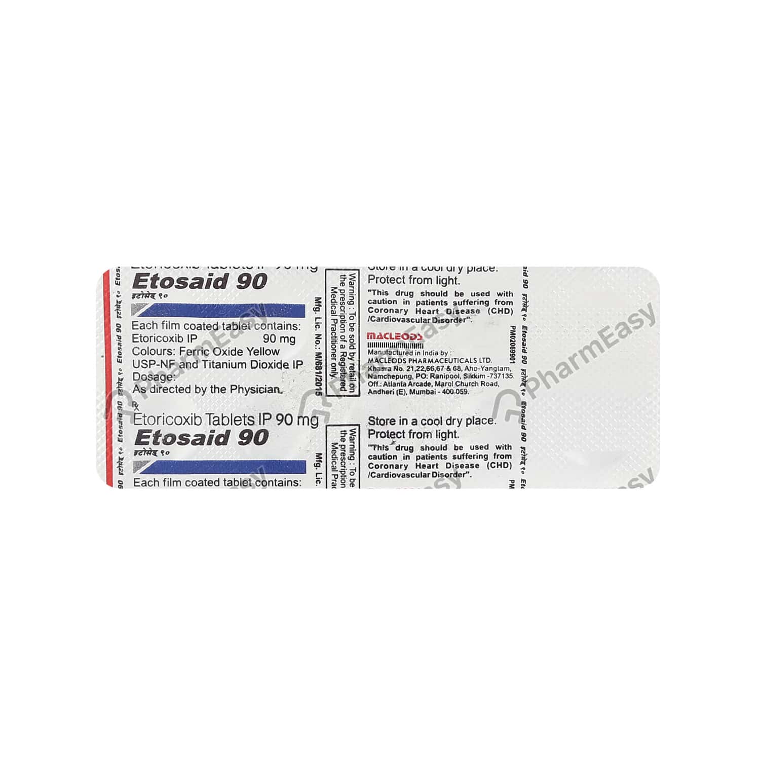 Etosaid 90 MG Tablet (10) Uses, Side Effects, Dosage, Composition