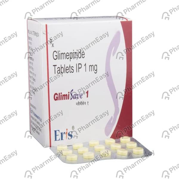 Glimisave 1mg Strip Of 10 Tablets