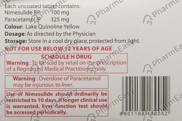 Nimulid Hf Strip Of 10 Tablets