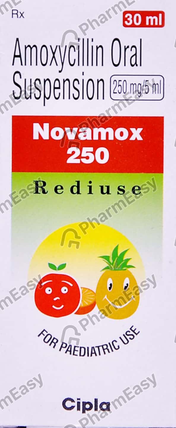 Novamox 250 MG/5ML Suspension (30) Uses, Side Effects, Price & Dosage