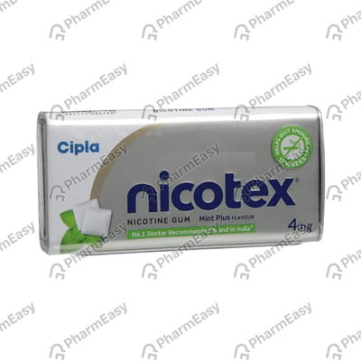 Nicotex 4mg Strip Of 10 Chewing Gum