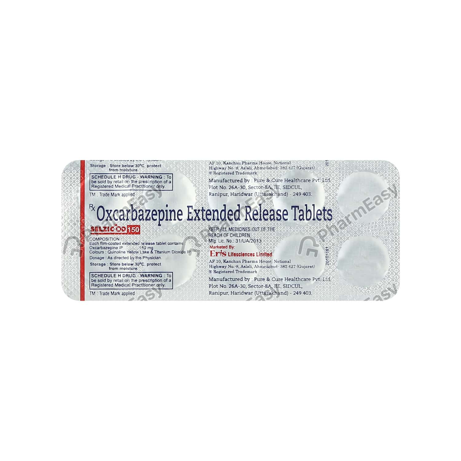 Buy Selzic Od 150 Mg Tablet 10 Online At Flat 18 Off Pharmeasy