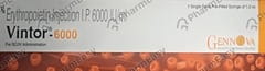 VINTOR 6000IU PRE FILLED SYRINGE OF 1ML SOLUTION FOR INJECTION