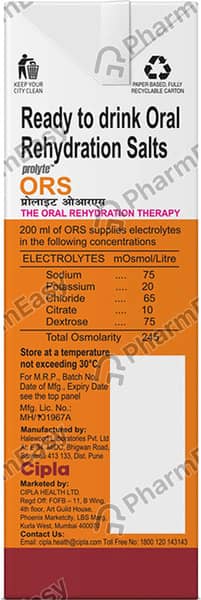 ORS Oral Liquid | Orange Flavour