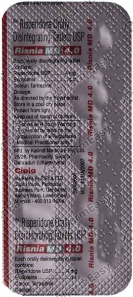 Risnia Md 4mg Strip Of 10 Tablets
