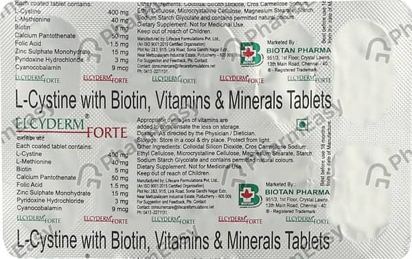 Elcyderm Forte Strip Of 10 Tablets