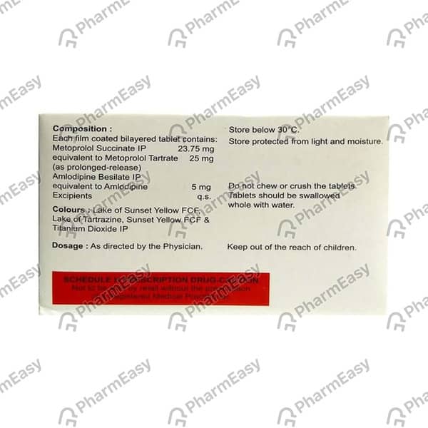 Met Xl Am 25/5mg Tablets