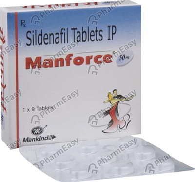 Manforce 50mg Strip Of 9 Tablets