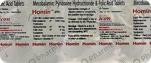 Homin Strip Of 10 Tablets