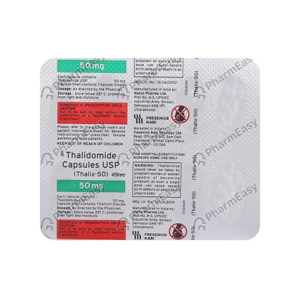 Thalix 50mg Strip Of 10 Capsules