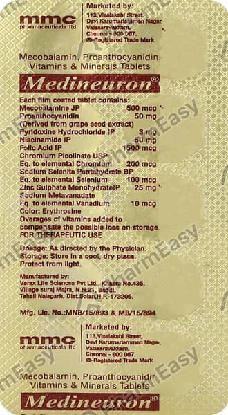 Medineuron Strip Of 10 Tablets