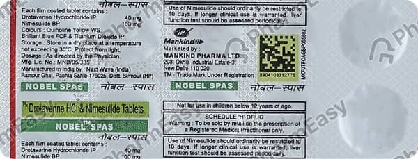Nobel Spas Strip Of 10 Tablets