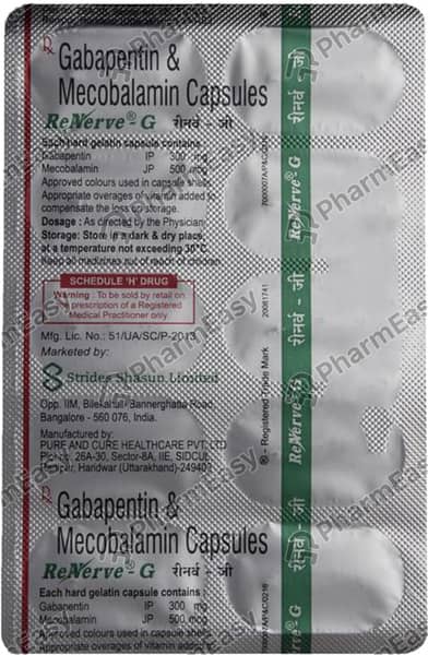 Renerve G 300Mg Strip Of 10 Capsules