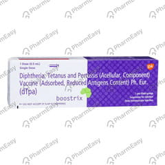 BOOSTRIX PRE FILLED SYRINGE OF 0.5ML SUSPENSION FOR VACCINE