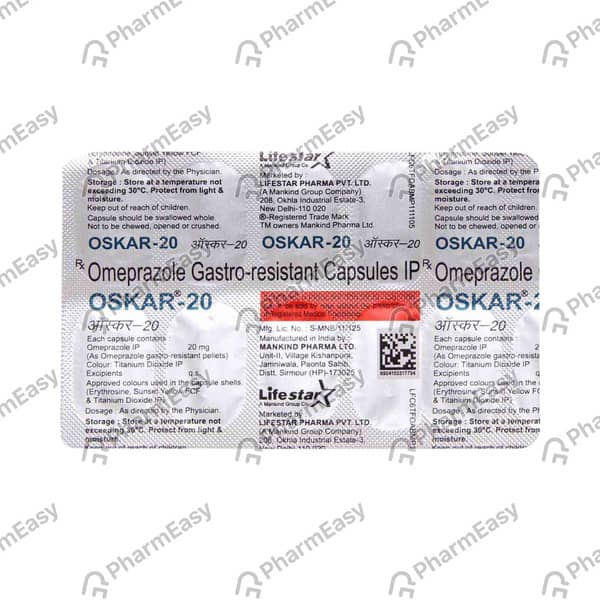 Oskar At 20Mg Strip Of 10 Tablets
